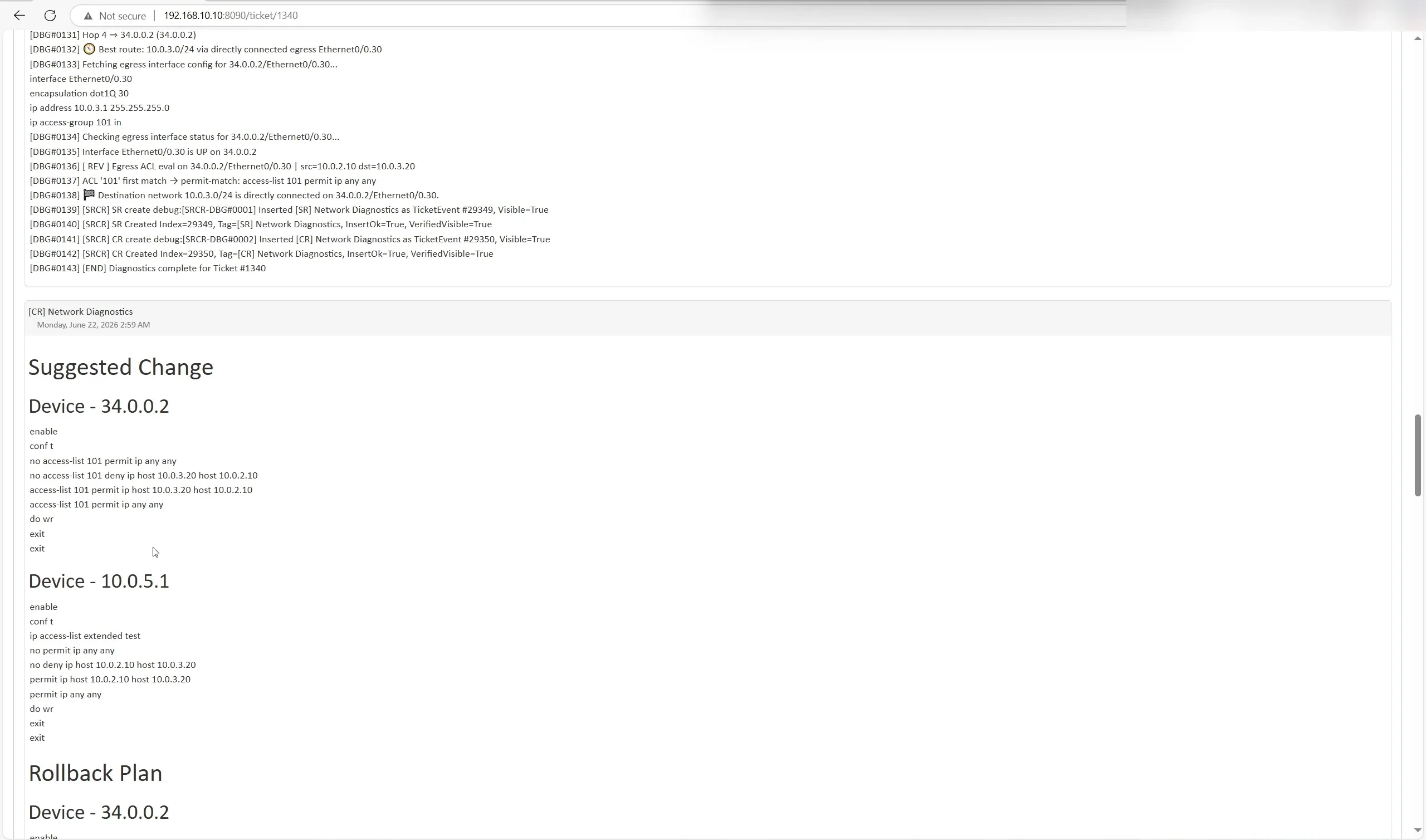 Smart GNOC workflow screenshot 5