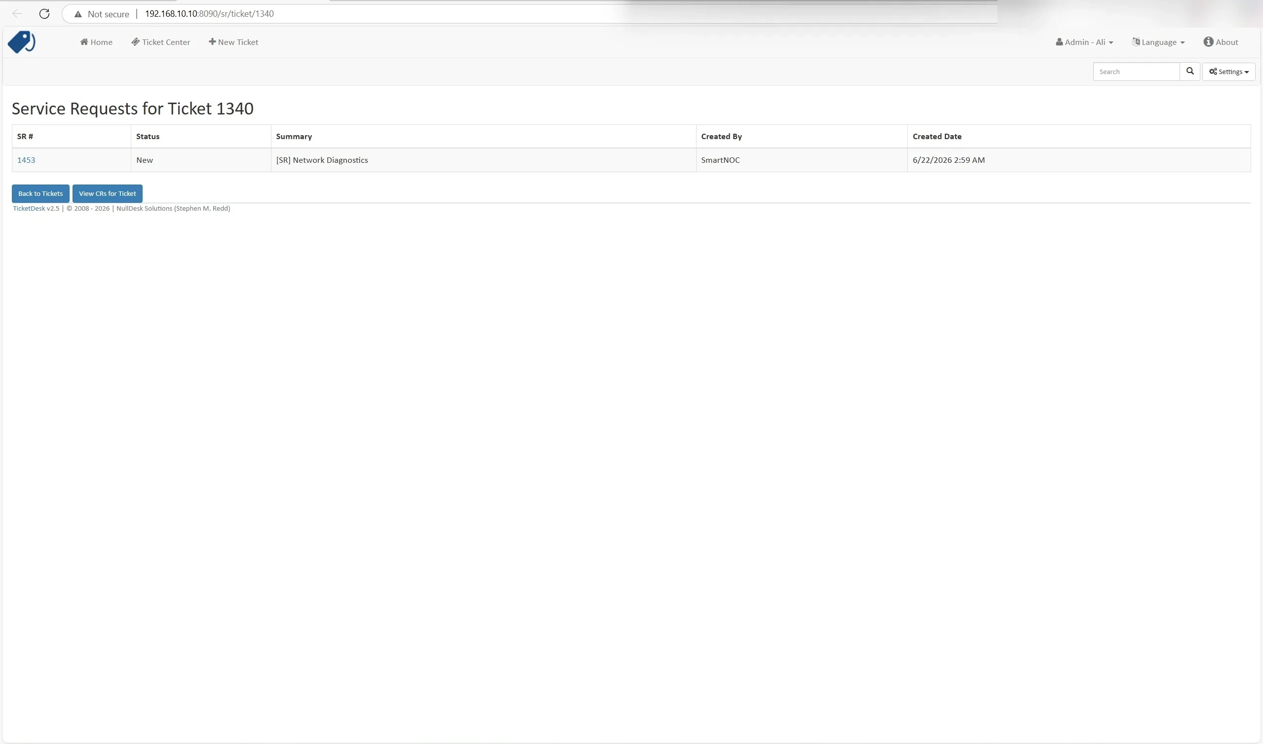 Smart GNOC workflow screenshot 8