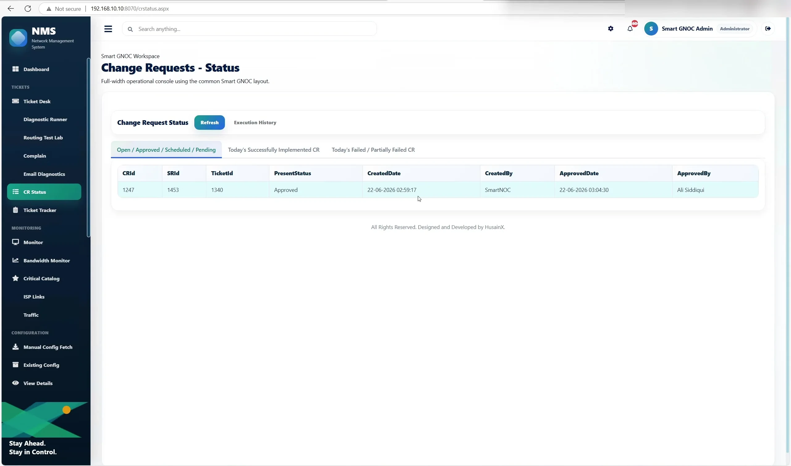 Smart GNOC workflow screenshot 13